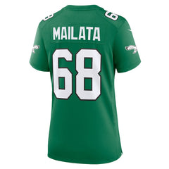 Nike Jordan Mailata Philadelphia Eagles Women's Alternate Game Jersey Kelly Green