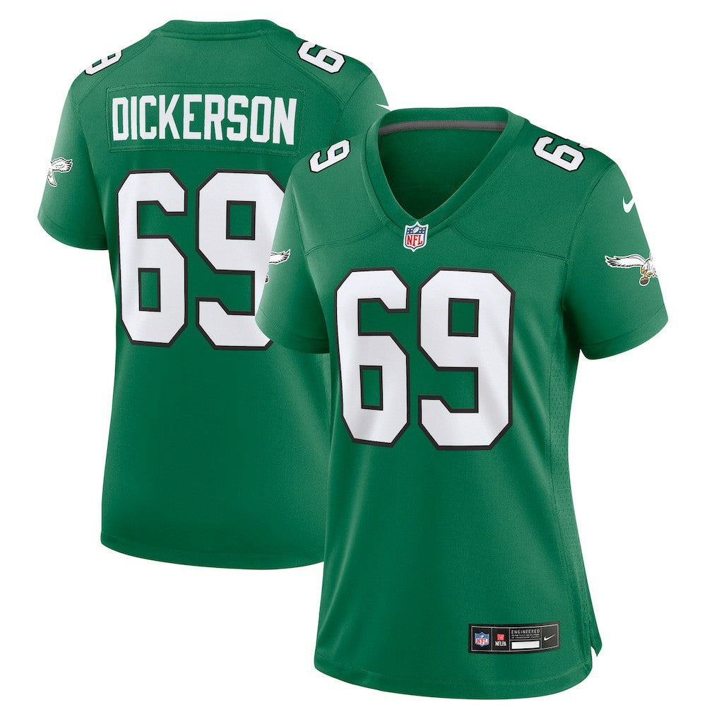 Nike Landon Dickerson Philadelphia Eagles Women's Alternate Game Jersey Kelly Green