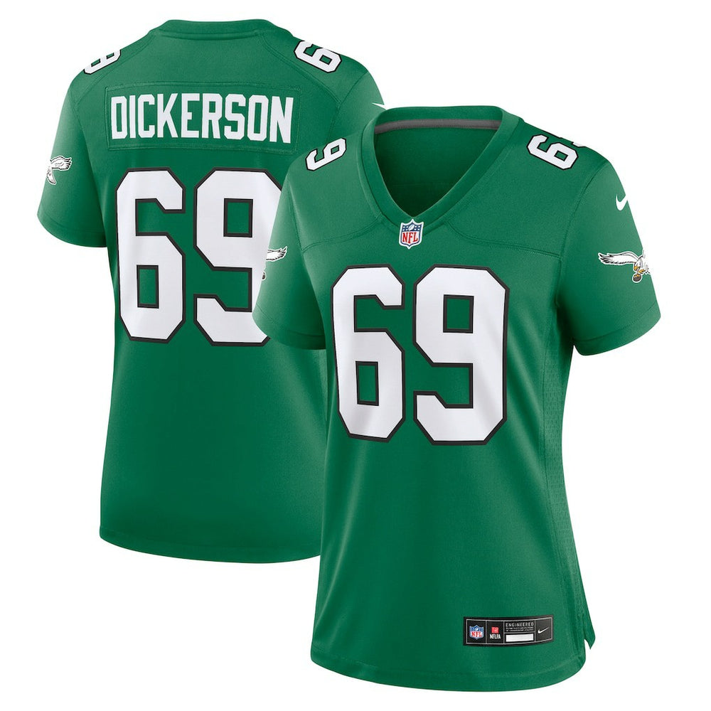 Nike Landon Dickerson Philadelphia Eagles Women's Alternate Game Jersey Kelly Green