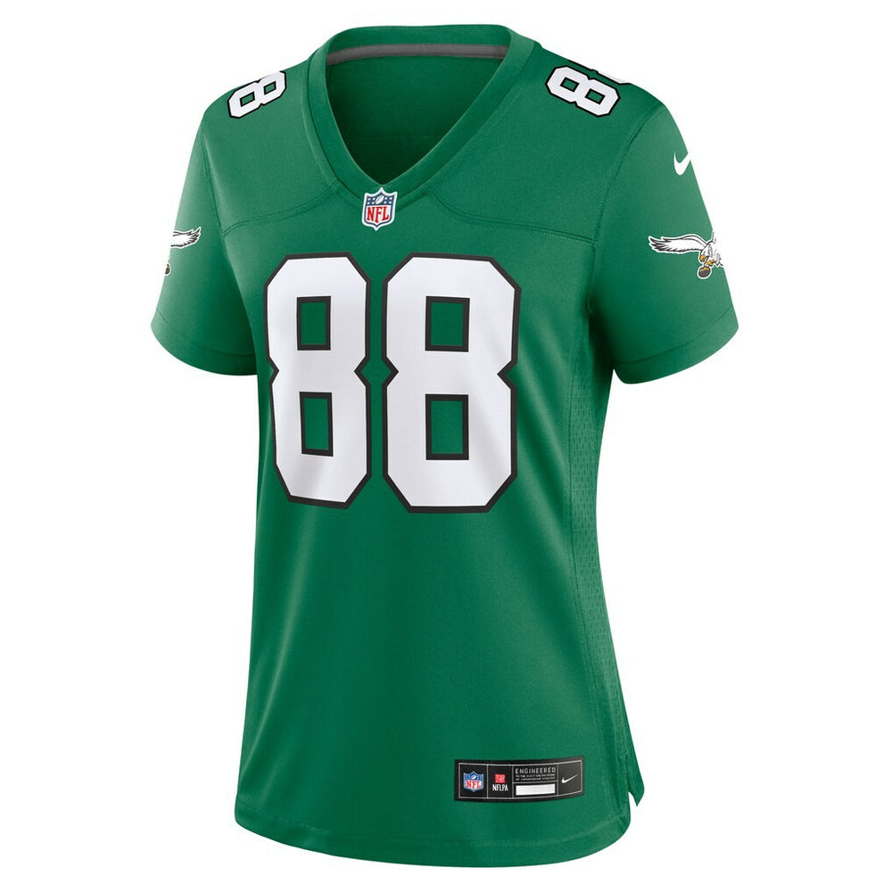 Nike Dallas Goedert Philadelphia Eagles Women's Alternate Game Jersey Kelly Green