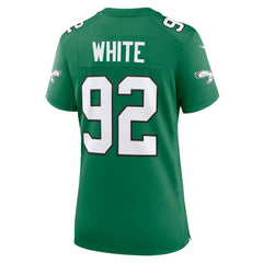 Nike Reggie White Philadelphia Eagles Women's Alternate Game Jersey Kelly Green