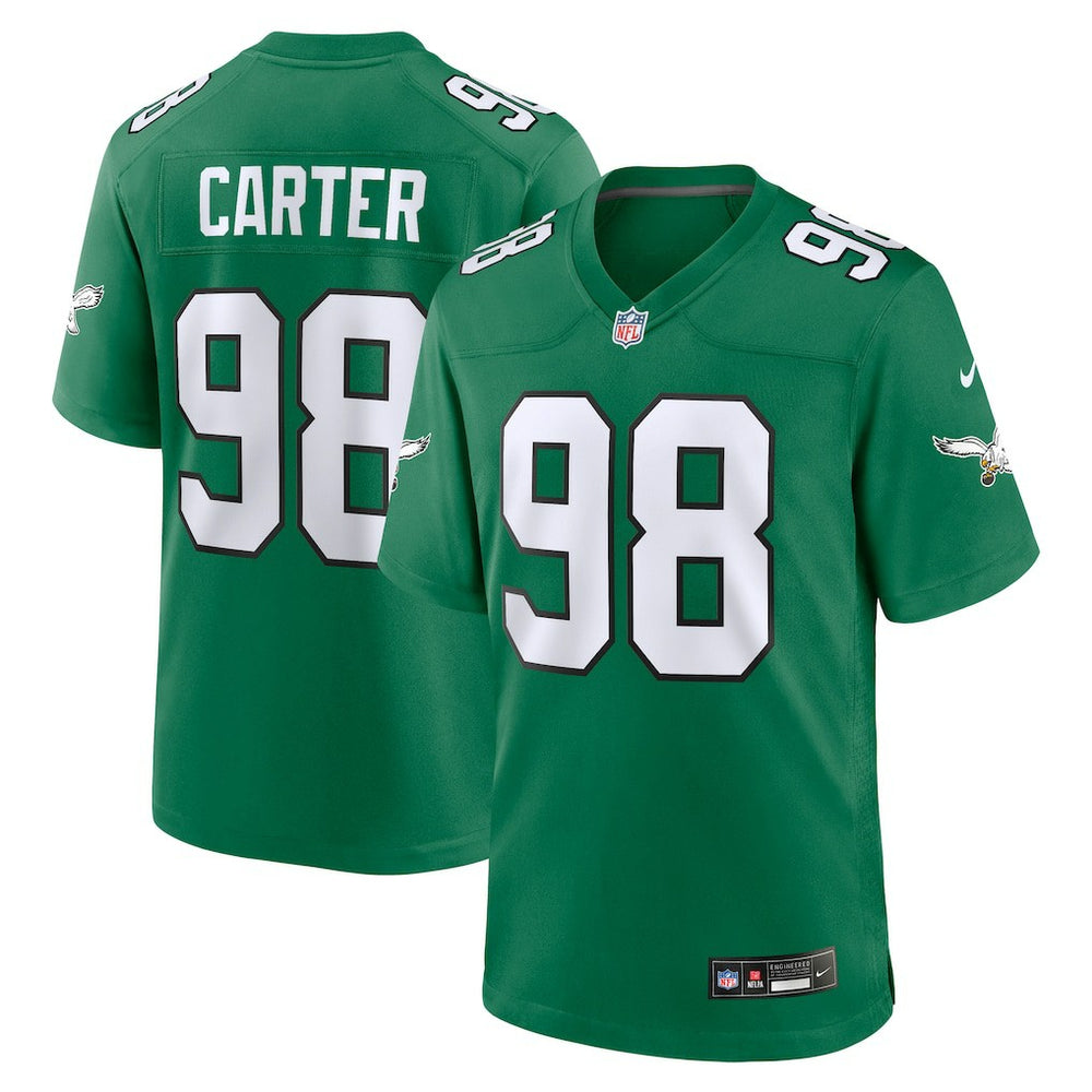 Nike Jalen Carter Philadelphia Eagles Alternate Game Jersey Kelly Green
