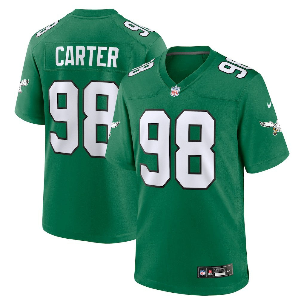 Nike Jalen Carter Philadelphia Eagles Alternate Game Jersey Kelly Green