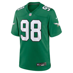 Nike Jalen Carter Philadelphia Eagles Alternate Game Jersey Kelly Green