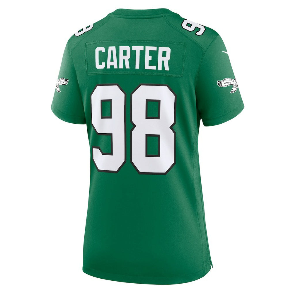Nike Jalen Carter Philadelphia Eagles Women's Alternate Game Jersey Kelly Green