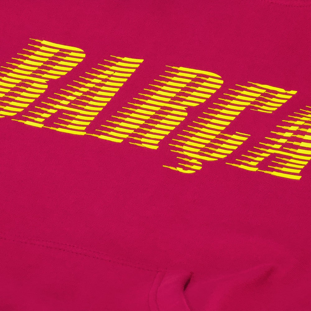 Barcelona Team Oversized Raglan Pullover Hoodie Red