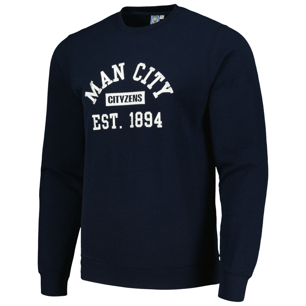 Manchester City Oversized Pullover Sweatshirt Navy