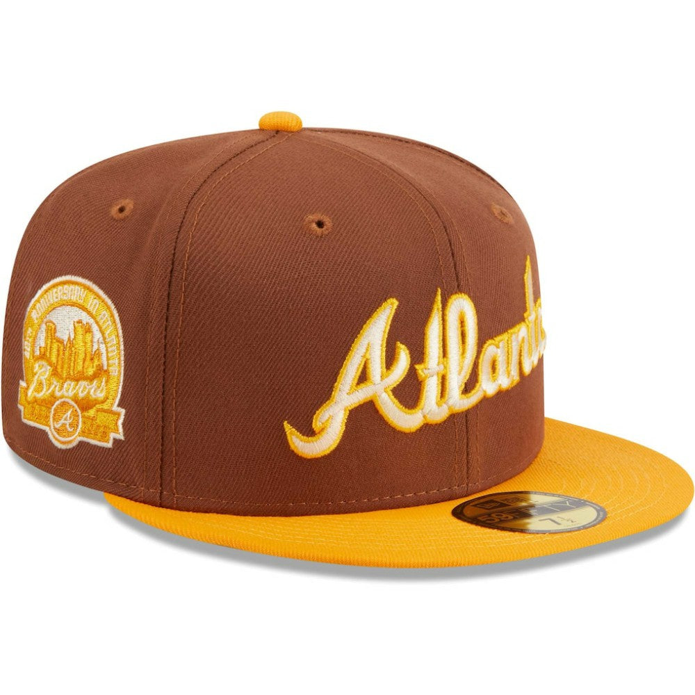 Atlanta Braves New Era Tiramisu  59FIFTY Fitted Hat - Brown - New Era Discount