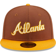 Atlanta Braves New Era Tiramisu  59FIFTY Fitted Hat - Brown - New Era Discount