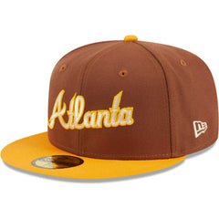 Atlanta Braves New Era Tiramisu  59FIFTY Fitted Hat - Brown - New Era Discount