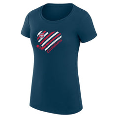 Montreal Canadiens G-III 4Her by Carl Banks Women's Super-Slim Fit Lightweight Heart T-Shirt - Navy - NHL 200446413