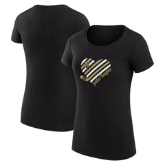 Vegas Golden Knights G-III 4Her by Carl Banks Women's Super-Slim Fit Lightweight Heart T-Shirt - Black - NHL 200446471