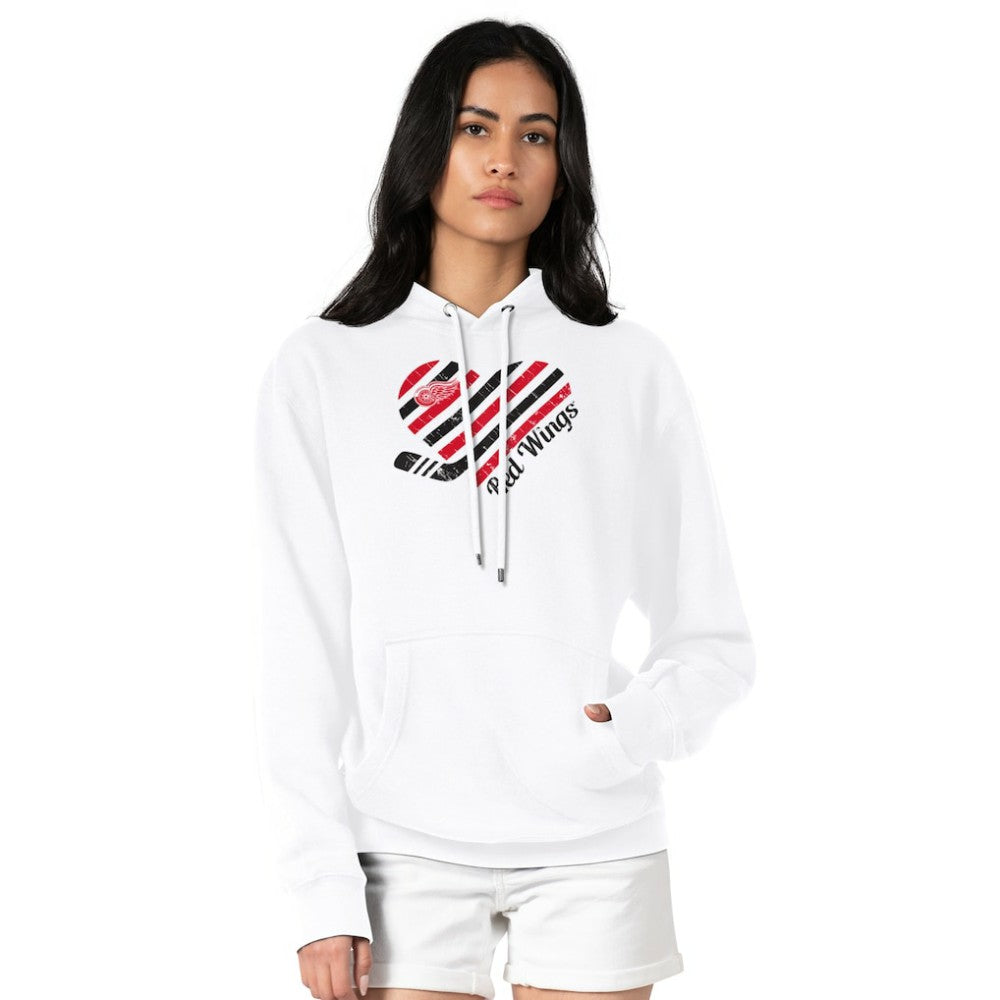 Detroit Red Wings G-III 4Her by Carl Banks Women's Heart Pullover Hoodie - White - NHL 200446534
