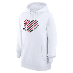 New Jersey Devils G-III 4Her by Carl Banks Women's Heart Pullover Hoodie - White - NHL 200446541