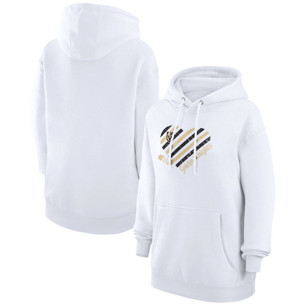 Vegas Golden Knights G-III 4Her by Carl Banks Women's Heart Pullover Hoodie - White - NHL 200446554