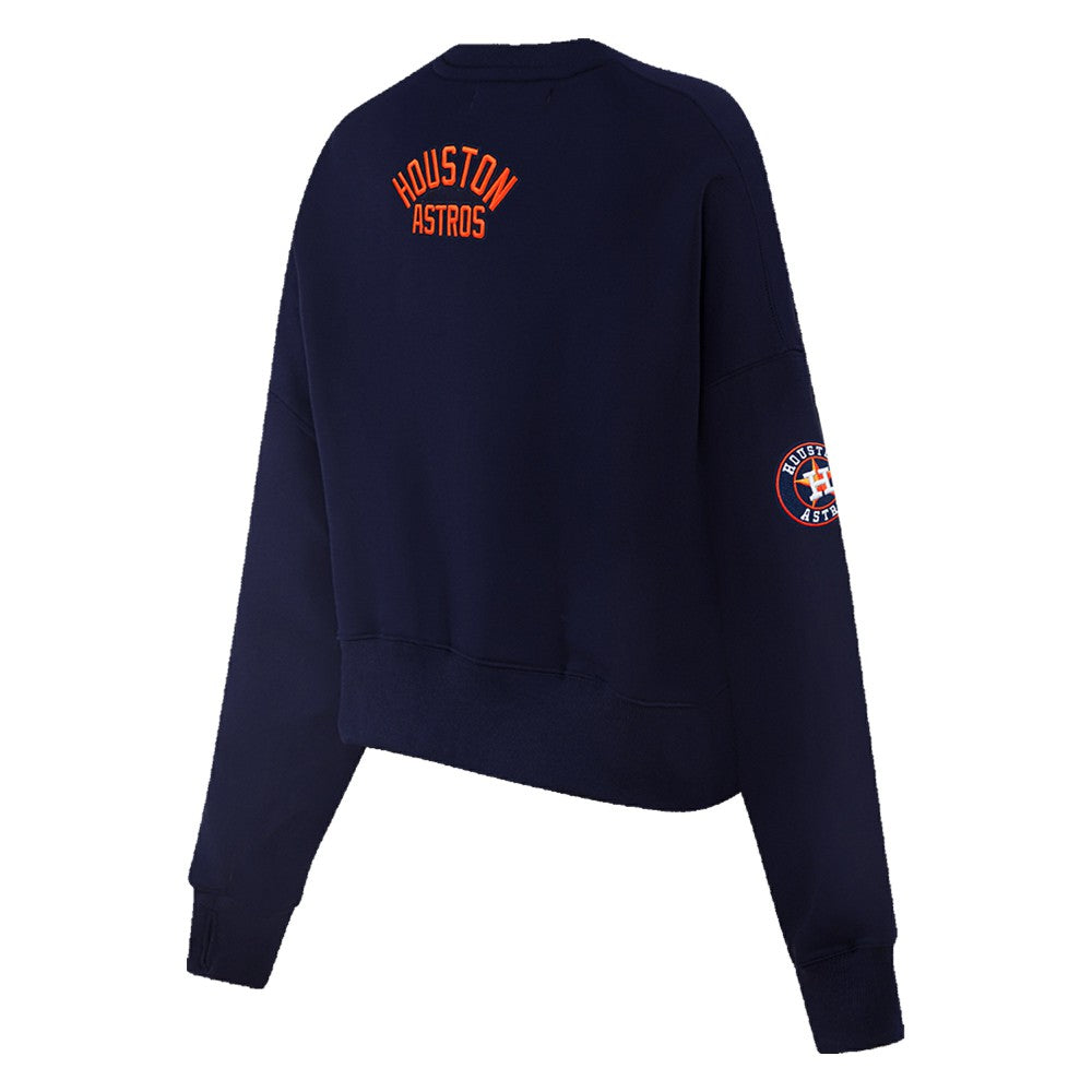 Houston Astros Pro Standard Women's Painted Sky Pullover Sweatshirt - Navy - MLB Lifestyle