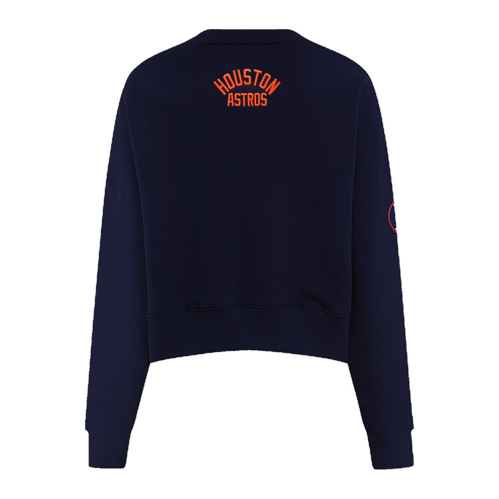 Houston Astros Pro Standard Women's Painted Sky Pullover Sweatshirt - Navy - MLB Lifestyle
