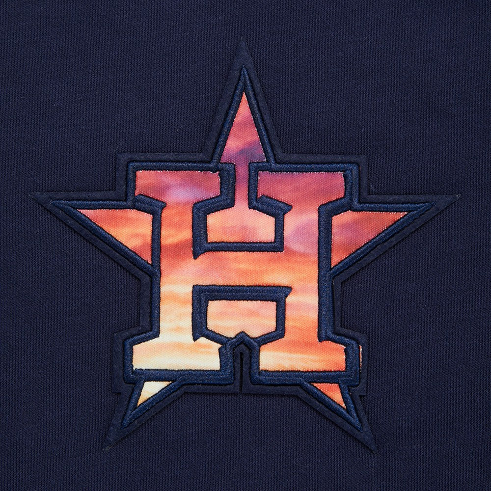 Houston Astros Pro Standard Women's Painted Sky Pullover Sweatshirt - Navy - MLB Lifestyle