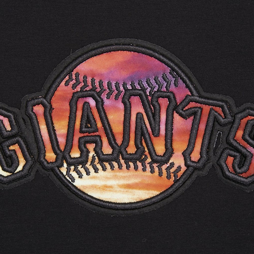 San Francisco Giants Pro Standard Women's Painted Sky Boxy Cropped T-Shirt - Black - MLB Sale