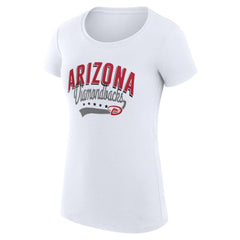 Arizona Diamondbacks G-III 4Her by Carl Banks Women's Super-Slim Fit Lightweight Filigree Team T-Shirt - White - MLB Online