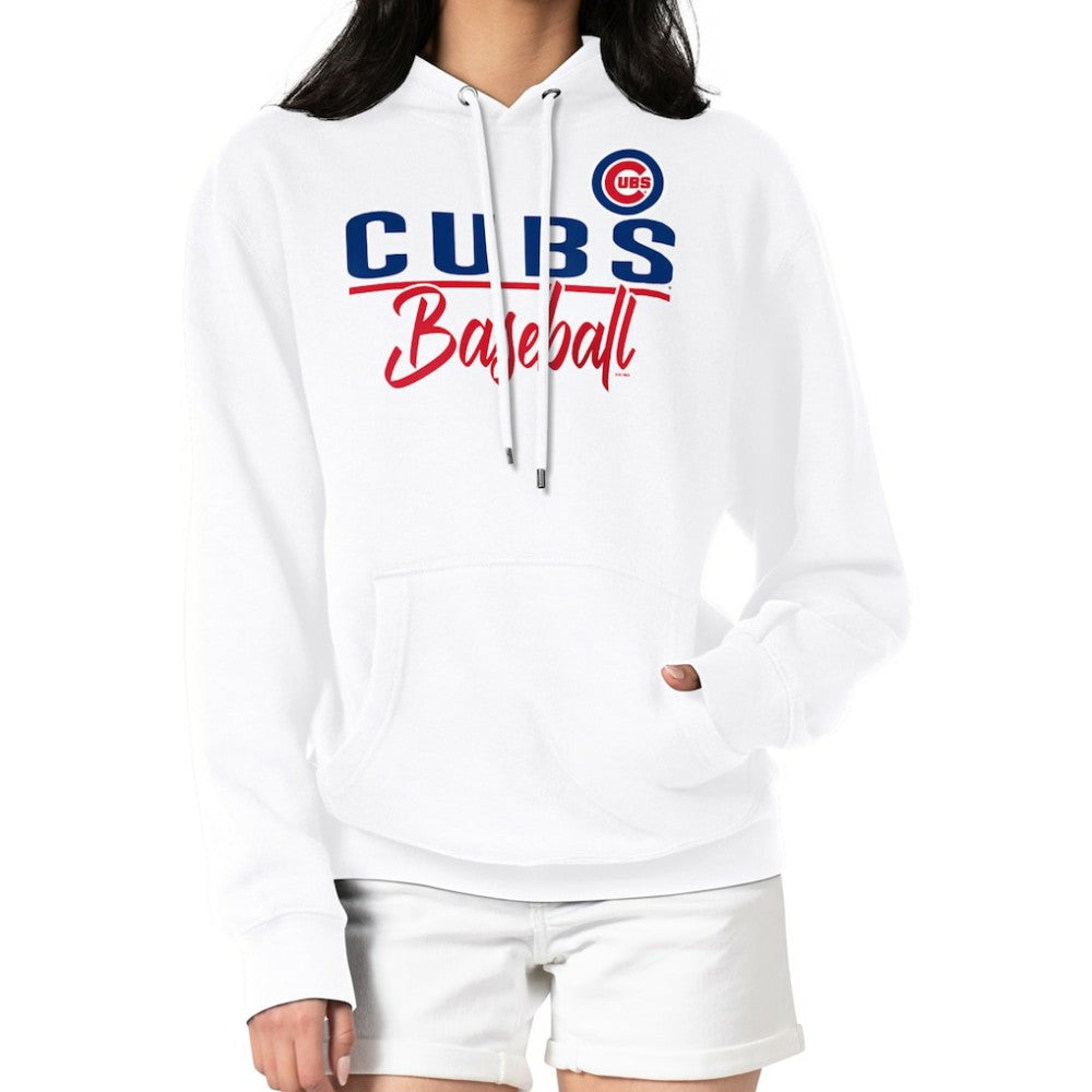 Chicago Cubs G-III 4Her by Carl Banks Women's Team Fleece Pullover Hoodie - White - MLB Lifestyle