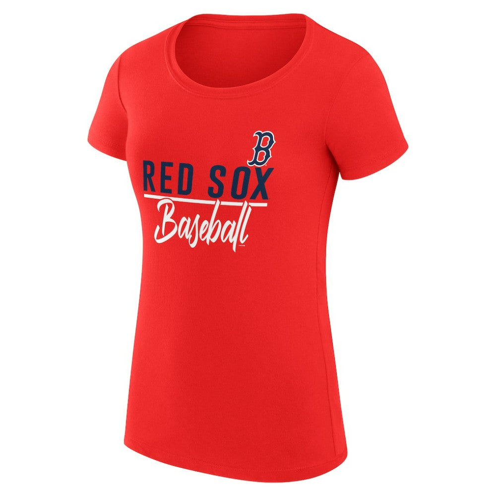 Boston Red Sox G-III 4Her by Carl Banks Women's Super-Slim Fit Lightweight Team Graphic T-Shirt - Red - MLB on Sale
