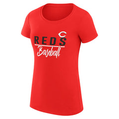Cincinnati Reds G-III 4Her by Carl Banks Women's Super-Slim Fit Lightweight Team Graphic T-Shirt - Red - MLB on Sale