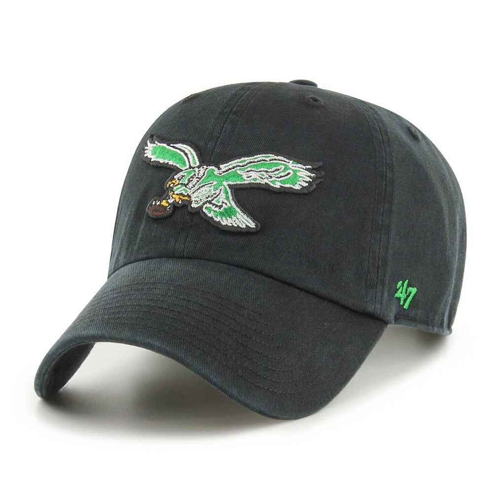47 brand Philadelphia Eagles '47 Clean Up Adjustable Hat Black