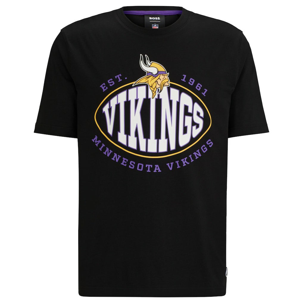 Minnesota Vikings BOSS X NFL Trap T-Shirt Black