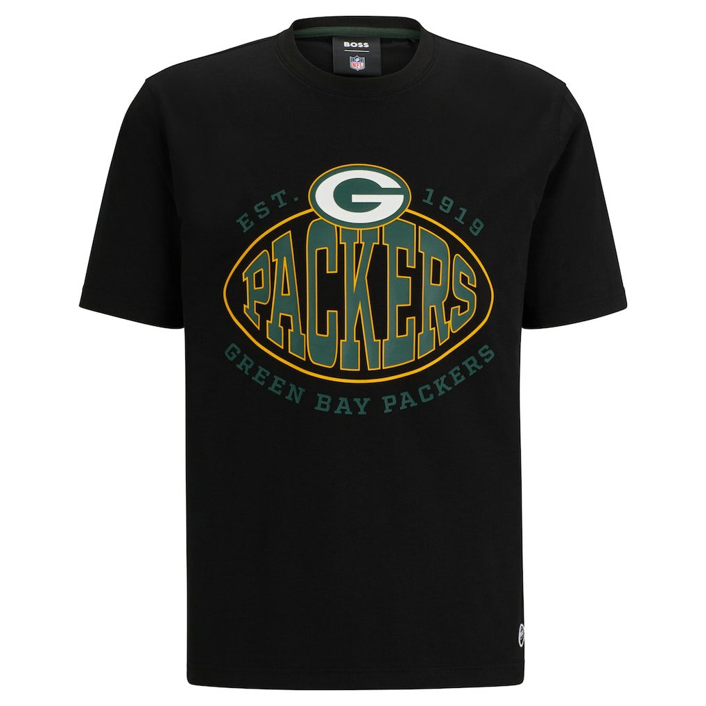 Green Bay Packers BOSS X NFL Trap T-Shirt Black
