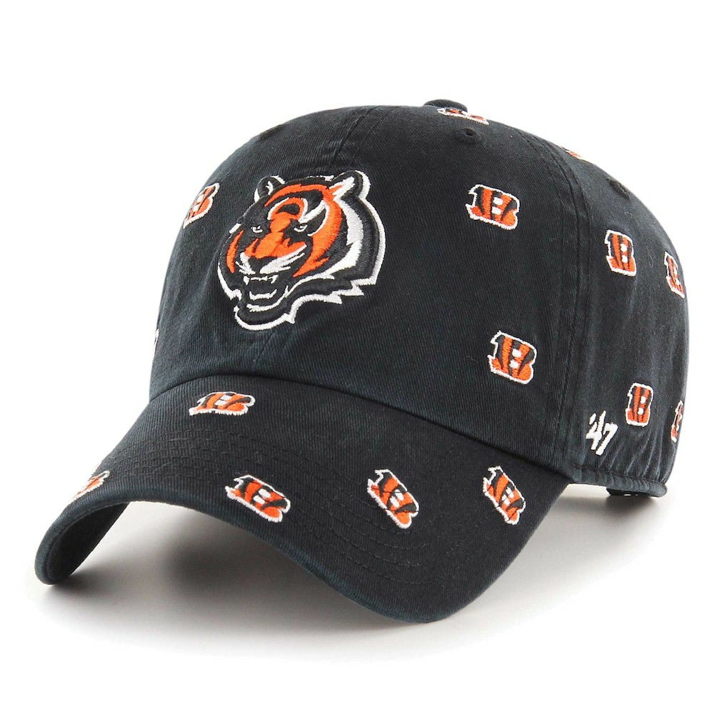 47 brand Cincinnati Bengals '47 Confetti Clean Up Adjustable Hat Black