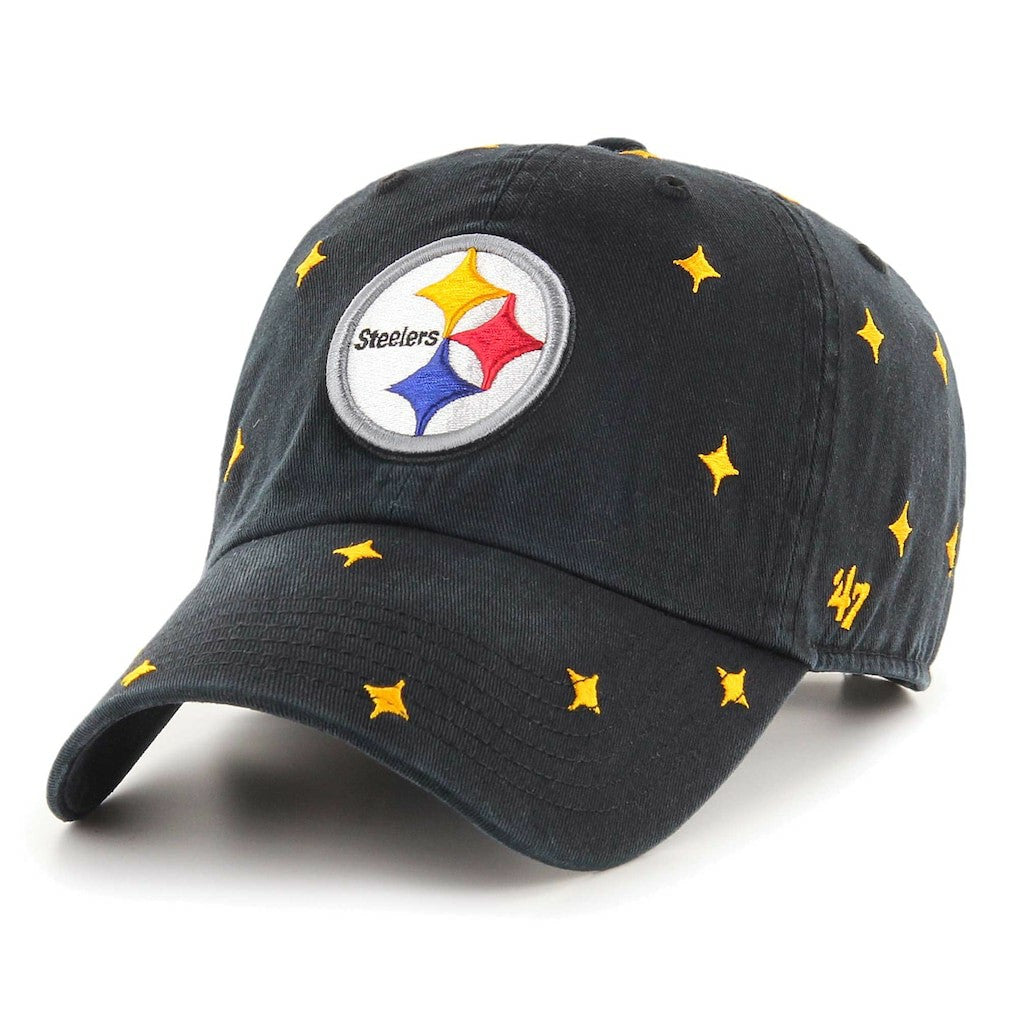 47 brand Pittsburgh Steelers '47 Confetti Clean Up Adjustable Hat Black