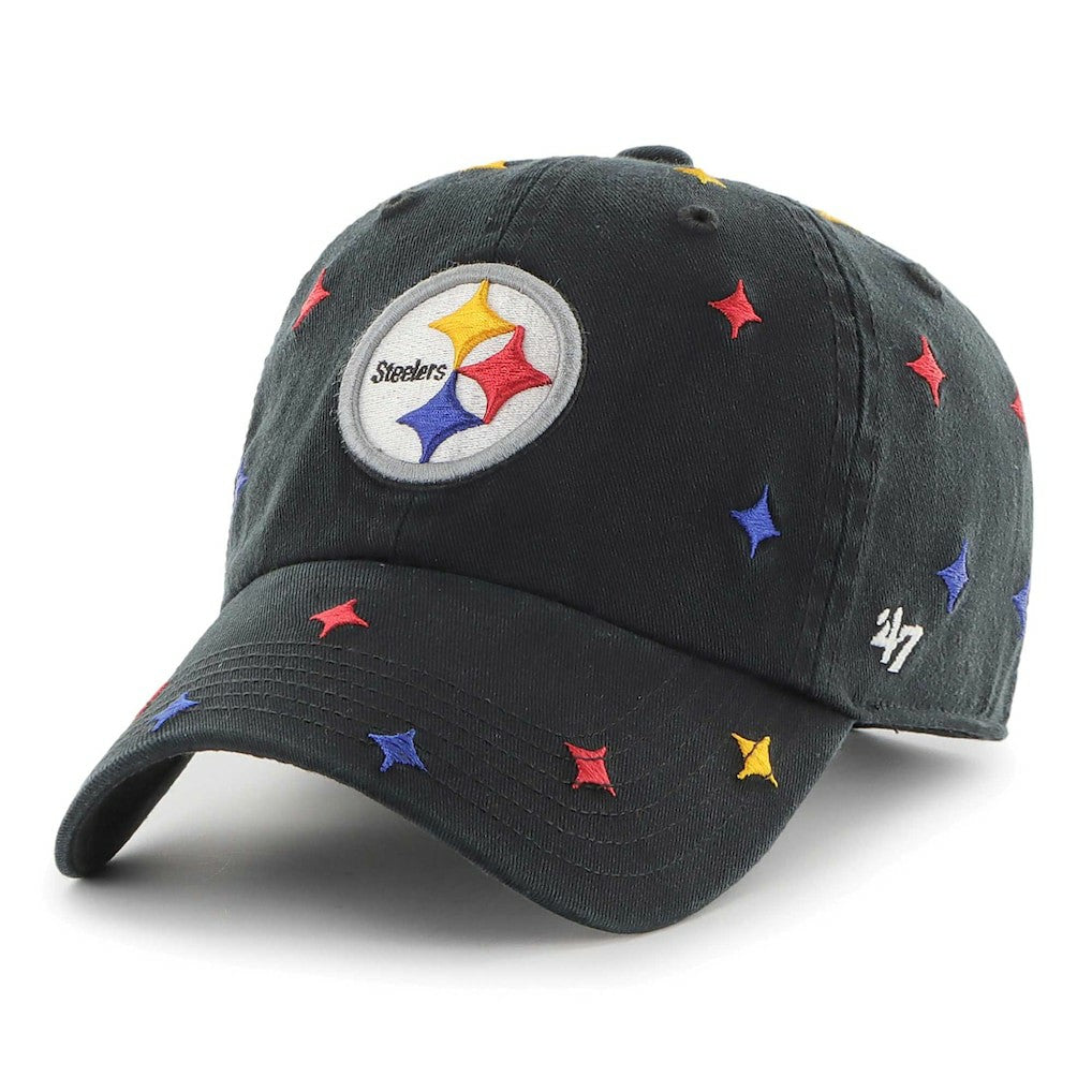 47 brand Pittsburgh Steelers '47 Confetti Clean Up Adjustable Hat Black