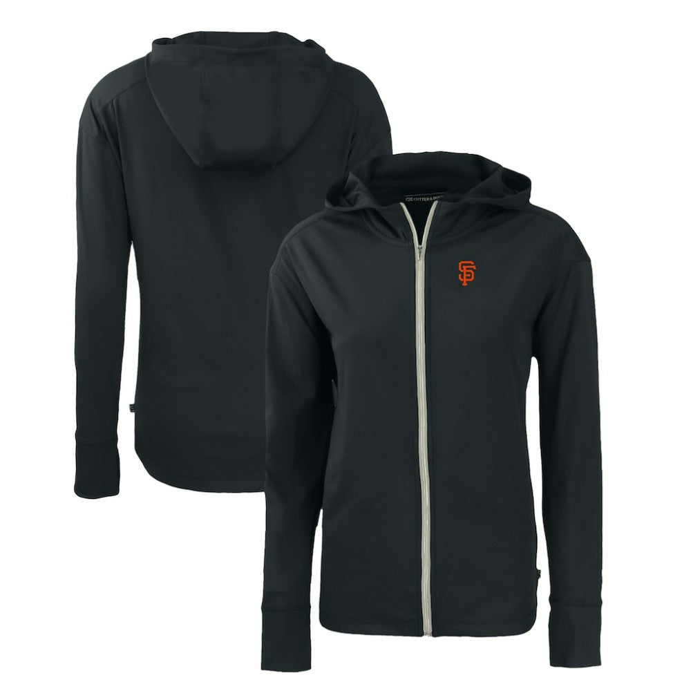 San Francisco Giants Cutter & Buck Women's Daybreak Eco Recycled Full-Zip Hoodie - Black - MLB Online