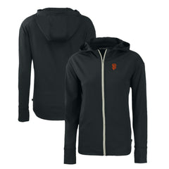 San Francisco Giants Cutter & Buck Women's Daybreak Eco Recycled Full-Zip Hoodie - Black - MLB Online