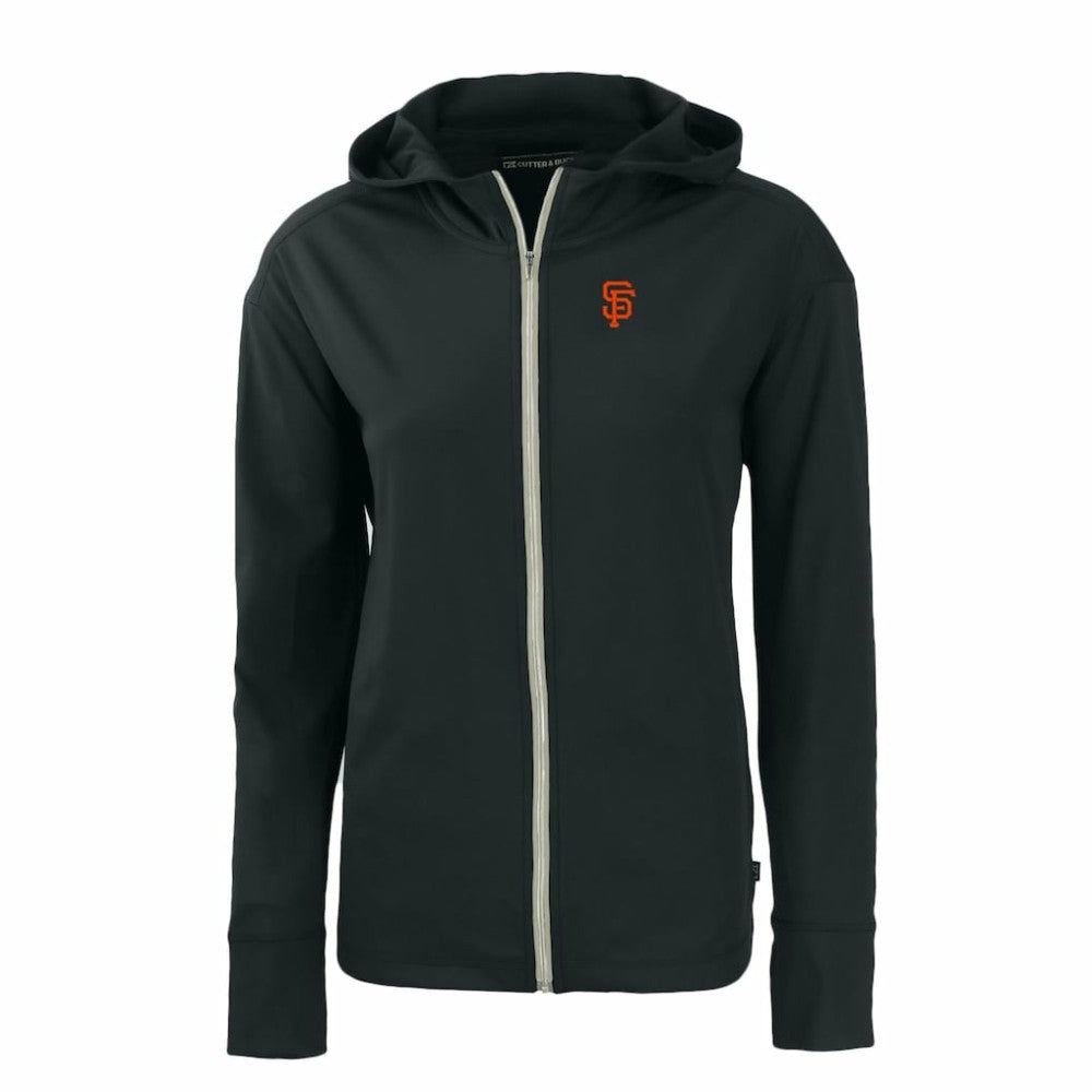 San Francisco Giants Cutter & Buck Women's Daybreak Eco Recycled Full-Zip Hoodie - Black - MLB Online