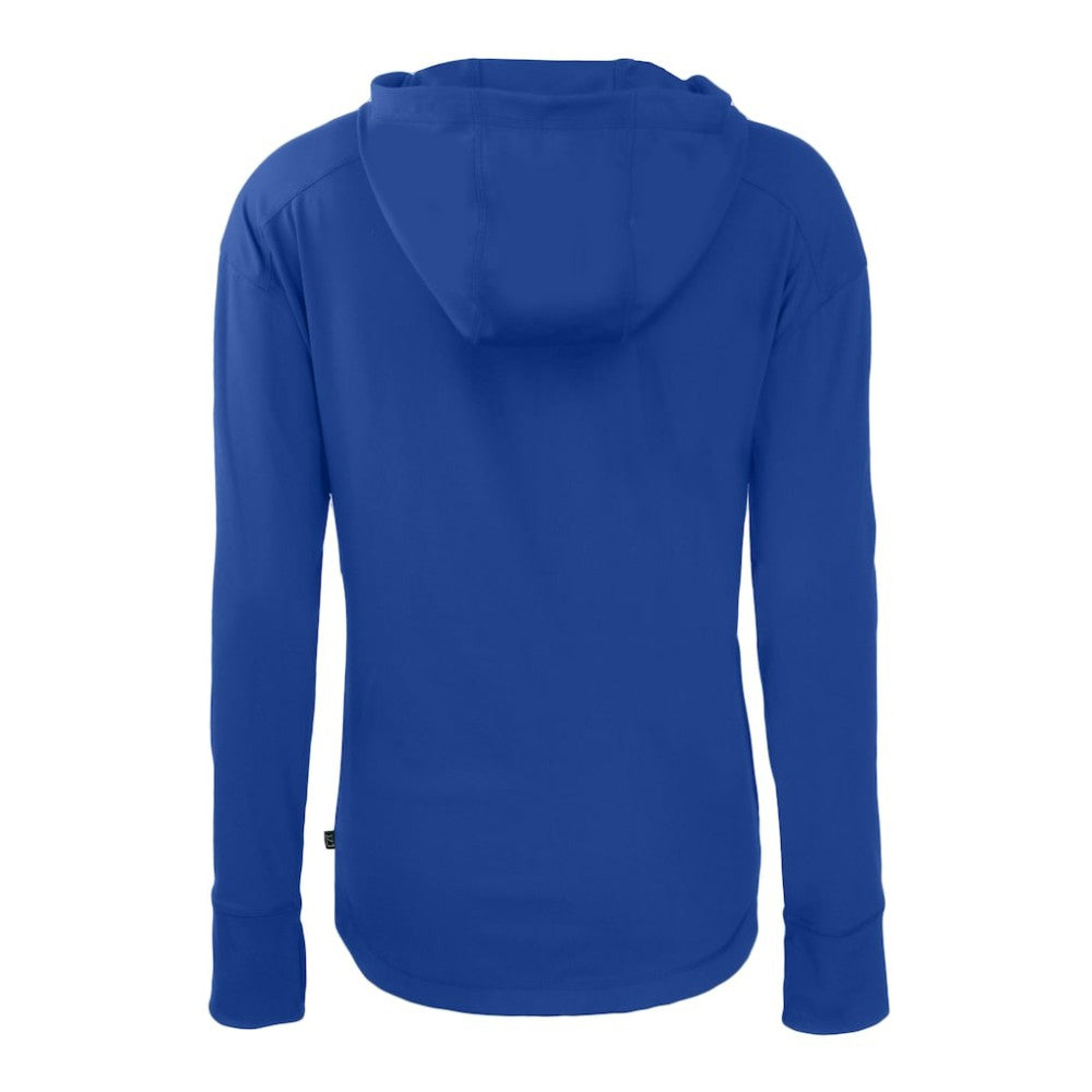 Chicago Cubs Cutter & Buck Women's Daybreak Eco Recycled Full-Zip Hoodie - Royal - MLB Lifestyle