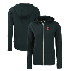 Cleveland Guardians Cutter & Buck Women's Daybreak Eco Recycled Full-Zip Hoodie - Navy - MLB Discount