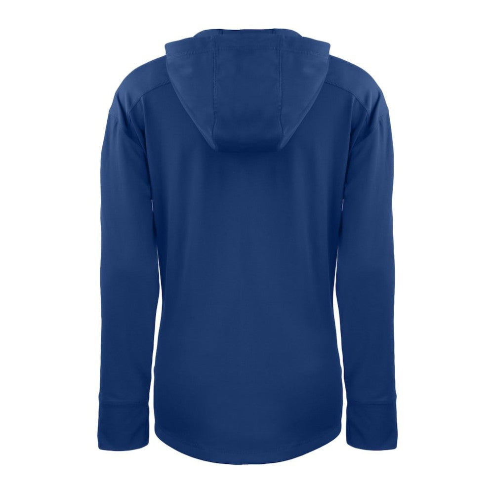 Texas Rangers Cutter & Buck Women's Daybreak Eco Recycled Half-Zip Hoodie - Royal - MLB Discount