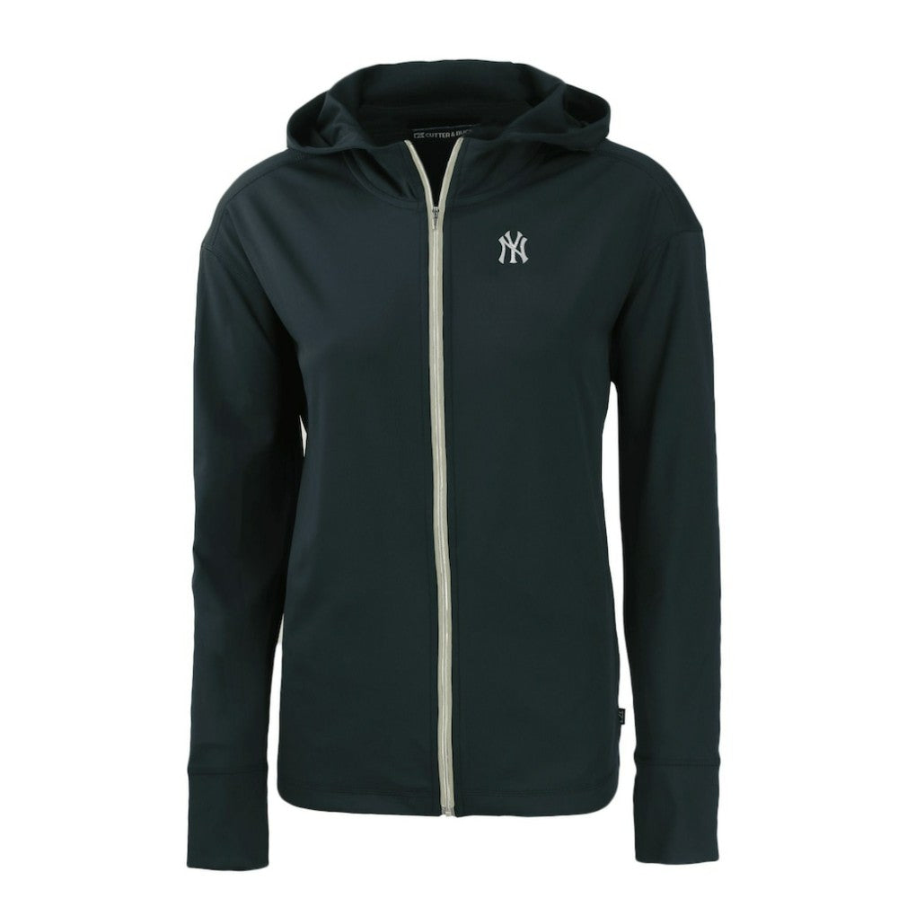New York Yankees Cutter & Buck Women's Daybreak Eco Recycled Full-Zip Hoodie - Navy - MLB Online