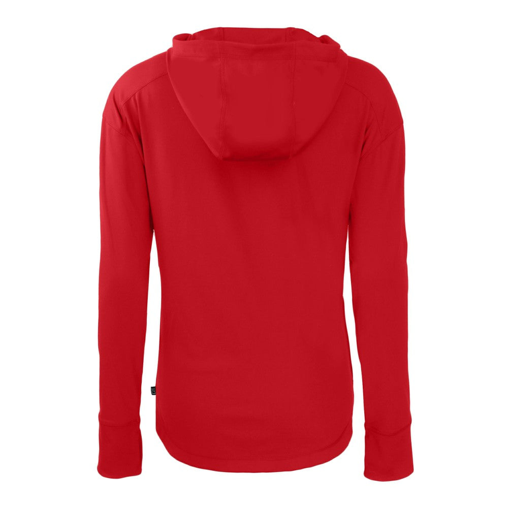Cleveland Guardians Cutter & Buck Women's Daybreak Eco Recycled Full-Zip Hoodie - Red - MLB Discount