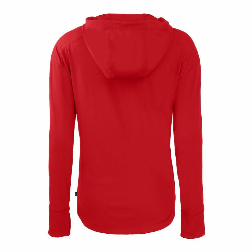 Philadelphia Phillies Cutter & Buck Women's Daybreak Eco Recycled Full-Zip Hoodie - Red - MLB on Sale