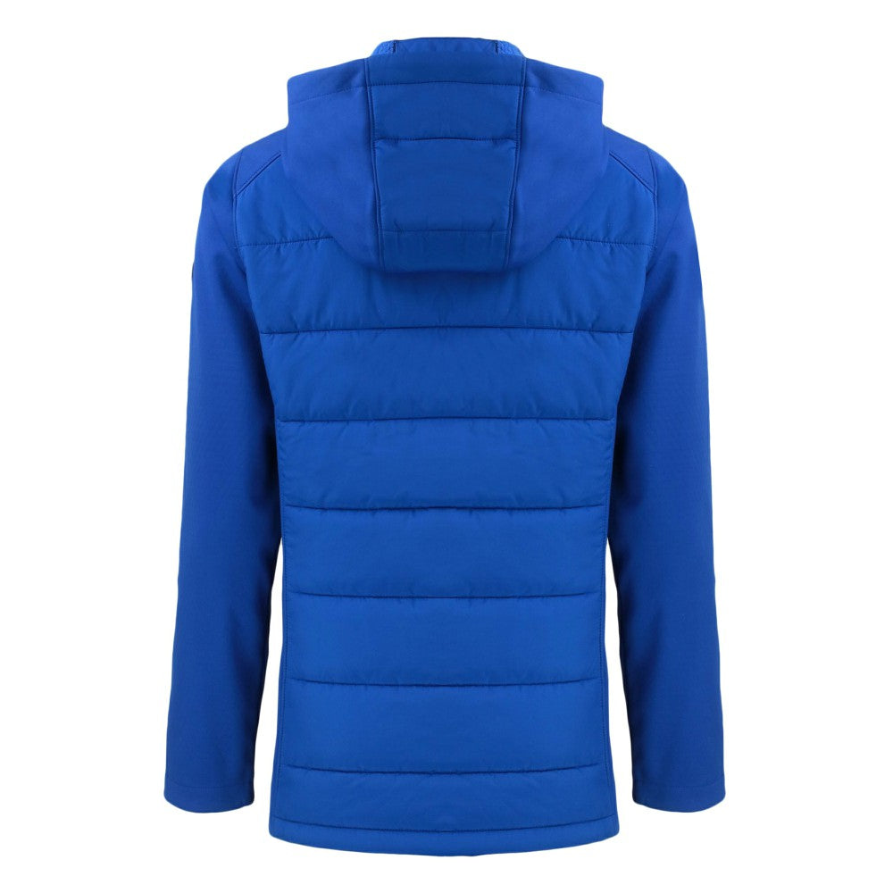 New York Mets Cutter & Buck Women's Evoke Hybrid Eco Softshell Recycled Full-Zip Hoodie Jacket - Royal - MLB Lifestyle