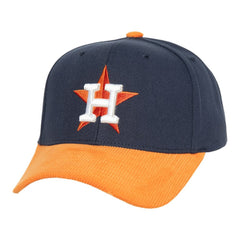 Houston Astros Mitchell & Ness Corduroy Pro Snapback Hat - Navy/Orange - Mitchell & Ness Sale