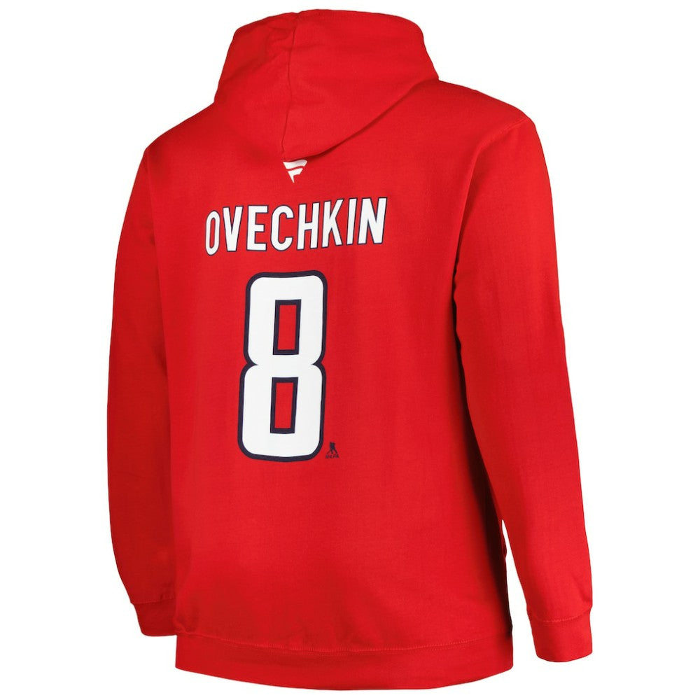 Alexander Ovechkin Washington Capitals Profile Big & Tall Name & Number Pullover Hoodie - Red - NHL 200464393