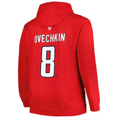 Alexander Ovechkin Washington Capitals Profile Big & Tall Name & Number Pullover Hoodie - Red - NHL 200464393