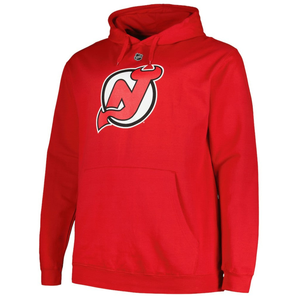 Jack Hughes New Jersey Devils Profile Big & Tall Name & Number Pullover Hoodie - Red - NHL 200464395