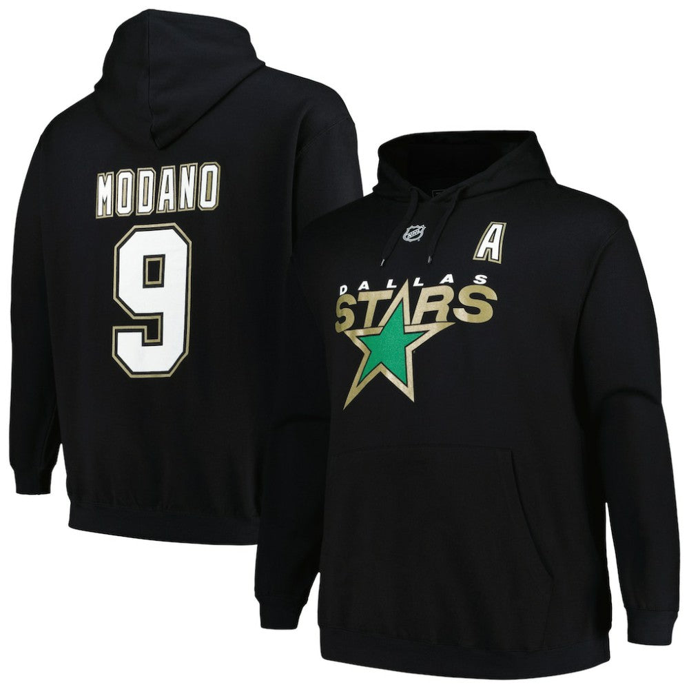 Mike Modano Dallas Stars Mitchell & Ness Name & Number Pullover Hoodie - Black - NHL 200464403