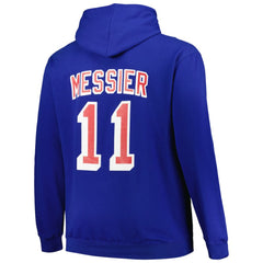 Mark Messier New York Rangers Mitchell & Ness Name & Number Pullover Hoodie - Blue - NHL 200464404