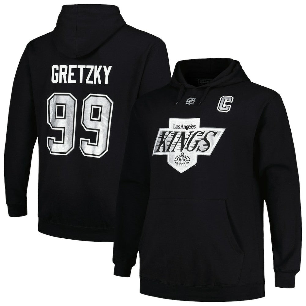 Wayne Gretzky Los Angeles Kings Mitchell & Ness Name & Number Pullover Hoodie - Black - NHL 200464405